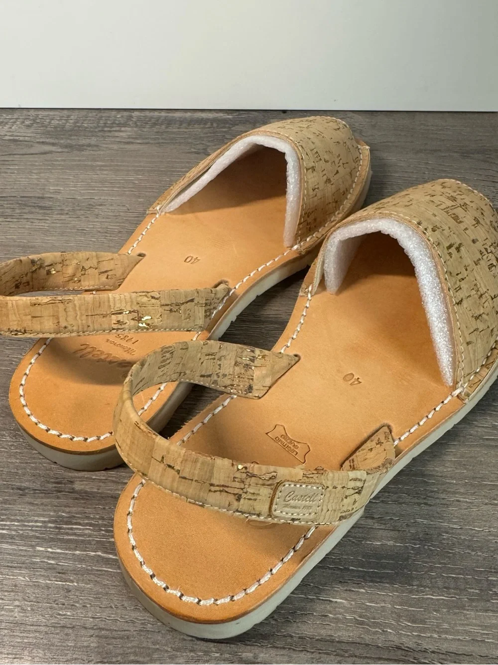 Castell Ciutadella Menorquinas Cork Sandals size 10/40 IMMACULATE $110